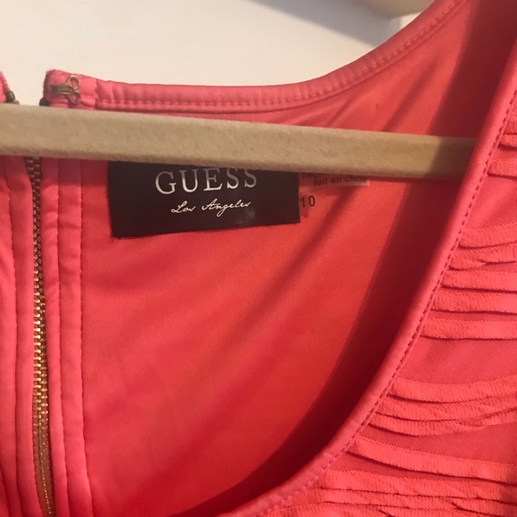 Coral bodycon. Size 10 - Picture 3 of 4